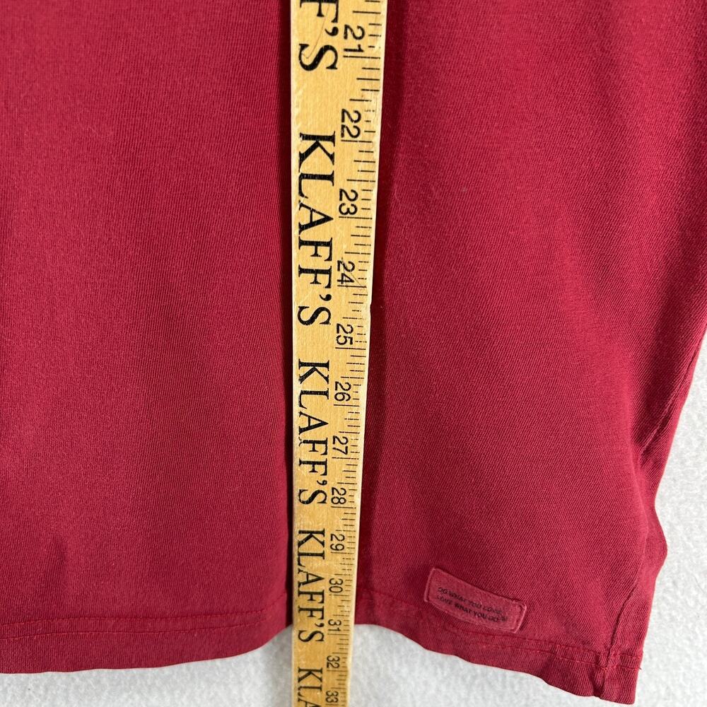 LIFE IS GOOD Shirt Mens L I'll Be Watching You Dog Long Sleeve Crusher Tee Red - Picture 11 of 12